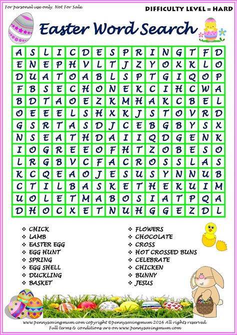 Easter Egg Word Search   Easter Word Search Free Word Searches - Easter Egg Word Search