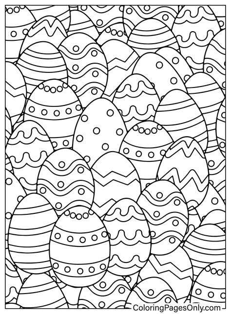 Easter Eggs Coloring Book