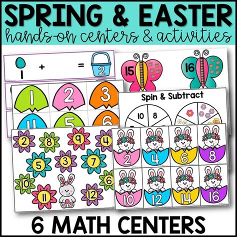 Easter Hands On Math And Literacy Centers Miss Math On Hand - Math On Hand