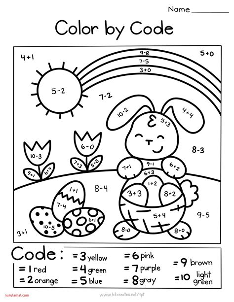 Easter Math Activities Free Printable Kindergarten Division Easter Eggs - Division Easter Eggs