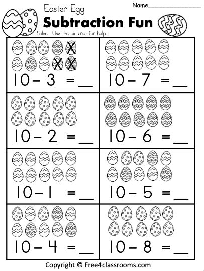Easter Math Kindergarten Addition And Subtraction Worksheets 1st Grade Easter Math Worksheet - 1st Grade Easter Math Worksheet