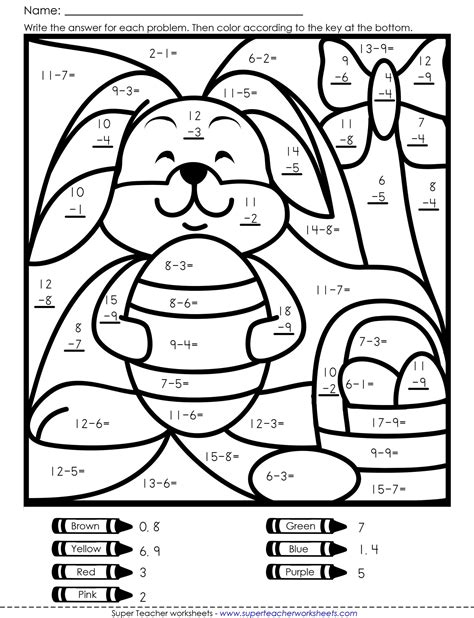 Easter Maths Worksheets Twinkl Maths Colouring Sheets Ks3 - Maths Colouring Sheets Ks3