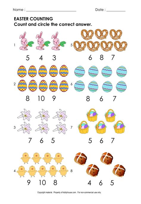 Easter Numbers Worksheet Free Kindergarten Holiday Worksheet Easter Colour By Number - Easter Colour By Number