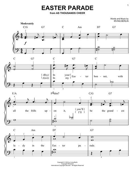 Easter Parade Sheet Music