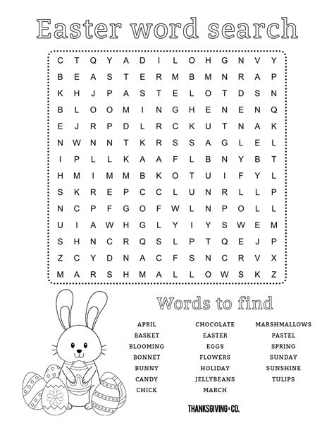 Easter Word Search Fun And Educational The Jenny Easter Egg Word Search - Easter Egg Word Search