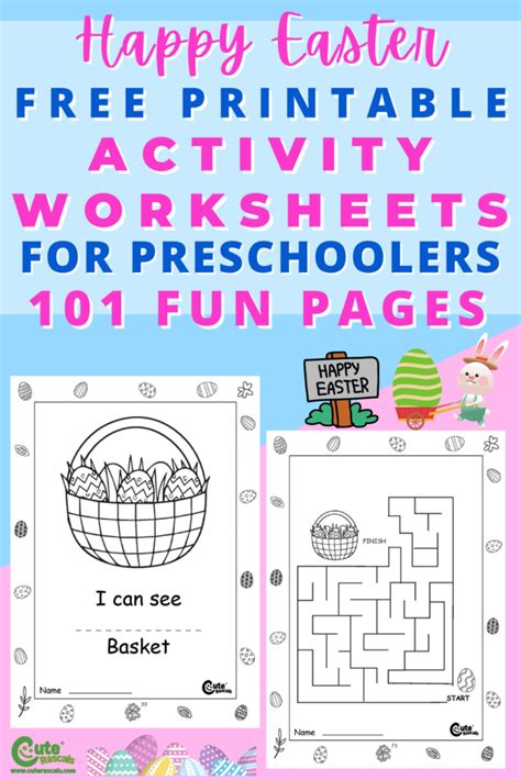 Easter Worksheets For Kindergarten Cute Rascals Baby Kindergarten Easter Worksheets - Kindergarten Easter Worksheets