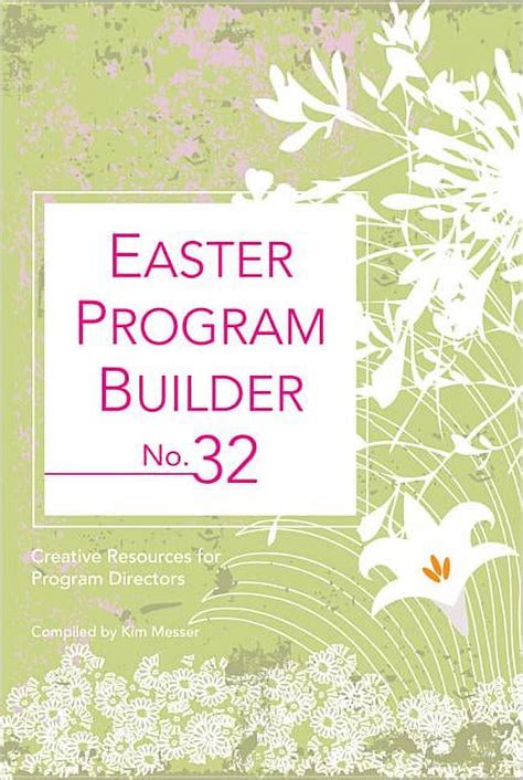 Full Download Easter Program Builder No 29 Creative Resources For Program Directors 