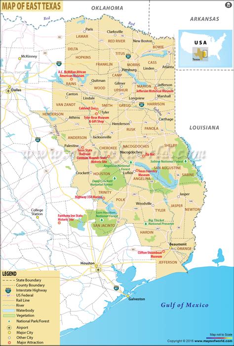 eastern texas cities
