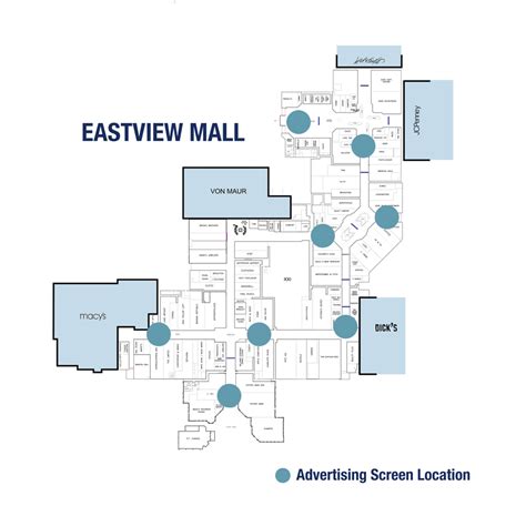 Eastview Mall Map