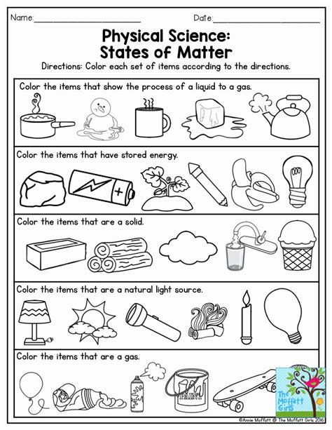 Easy 1st Grade Physical Science Worksheets And Printables Physical Science Worksheets Middle School - Physical Science Worksheets Middle School