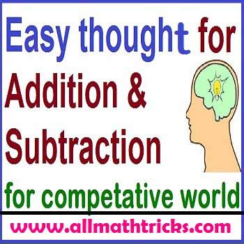 Easy Addition And Subtraction Tricks Shortcut Process For Easy Subtraction - Easy Subtraction