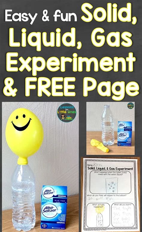 Easy Amp Fun Solid Liquid Gas Science Experiment Science Solid Liquid And Gas - Science Solid Liquid And Gas