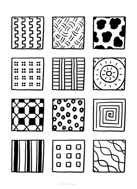 easy art patterns to draw for kids Q Pattern Pattern design drawing