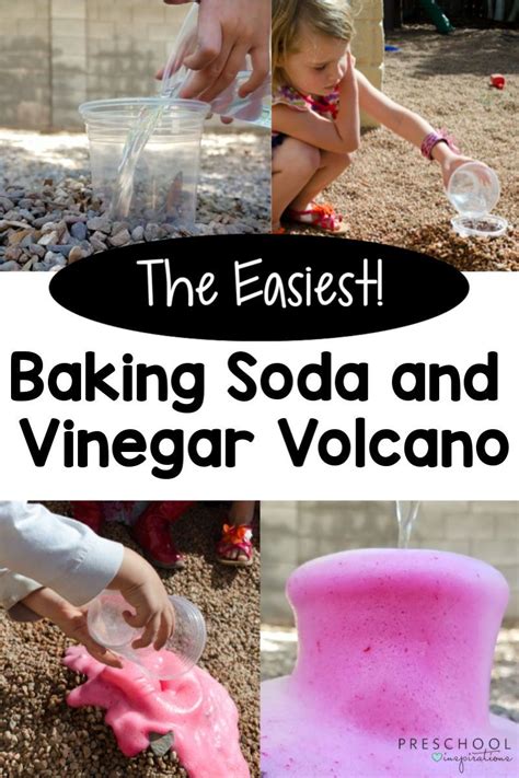 Easy Baking Soda And Vinegar Volcano Eruption For Volcano Preschool Worksheet - Volcano Preschool Worksheet