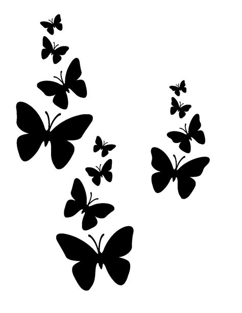 Easy Butterfly Stencil