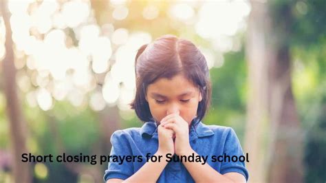 Easy Closing Prayers For Children