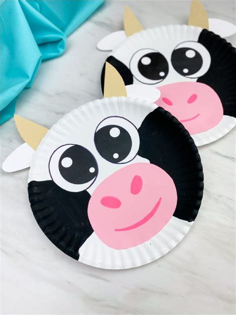 Easy Cow Craft For Kids Free Template Simple Cow Paper Bag Puppet - Cow Paper Bag Puppet