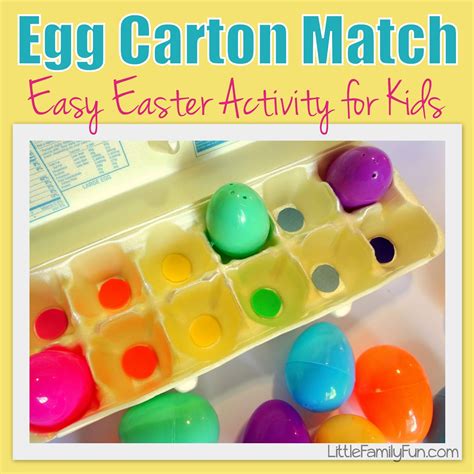 Easy Egg Carton Matching Activities For Toddlers And Matching Activity For Preschoolers - Matching Activity For Preschoolers