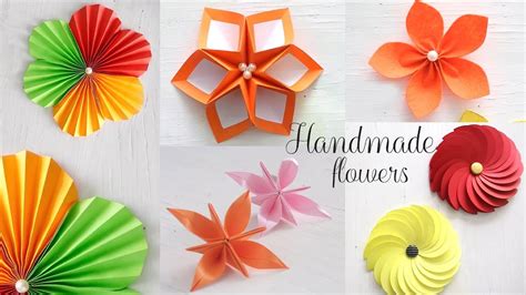 Easy Folded Paper Flowers