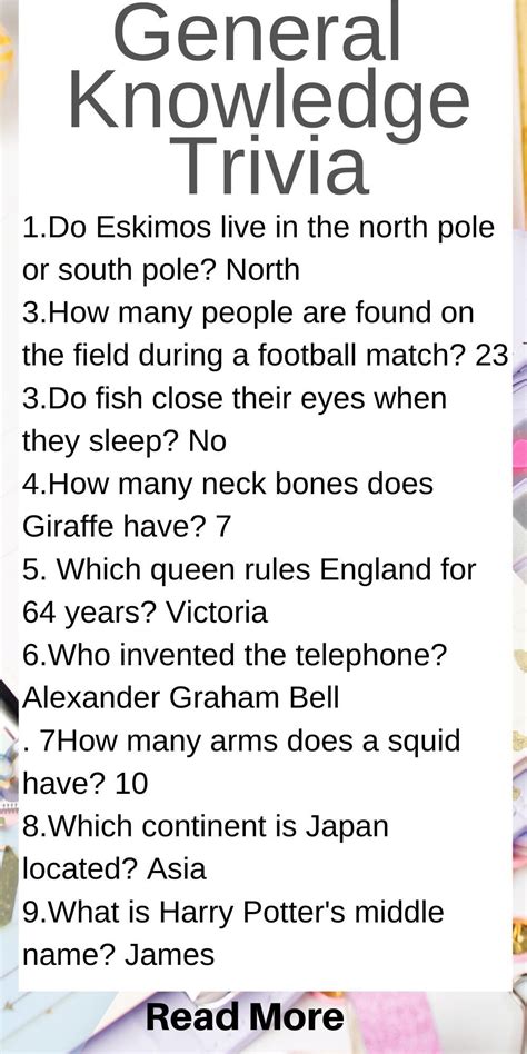 Easy General Knowledge Trivia Questions And Answers