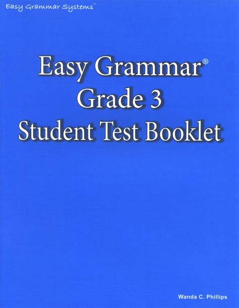 Easy Grammar Grade 3 Test Booklet R O Easy Grammar Grade 3 - Easy Grammar Grade 3