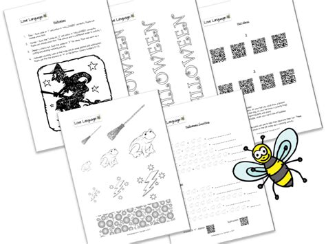 Easy Halloween Activities With Qr Codes Teaching Resources Kindergarten Halloween Qr Code Worksheet - Kindergarten Halloween Qr Code Worksheet