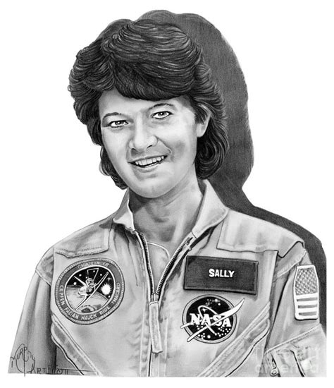 Easy How To Draw Sally Ride Tutorial And Sally Ride Coloring Page - Sally Ride Coloring Page
