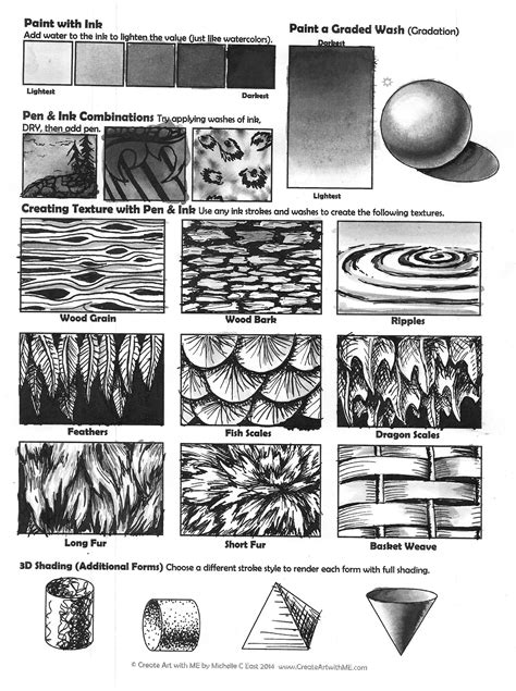 Easy Line Drawing Techniques And Exercises Sketchfu Com Line Drawing Techniques Worksheet - Line Drawing Techniques Worksheet