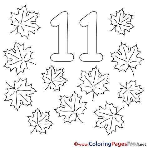 Easy Number 11 Coloring Pages Download Free Coloring Number 11 Coloring Page - Number 11 Coloring Page