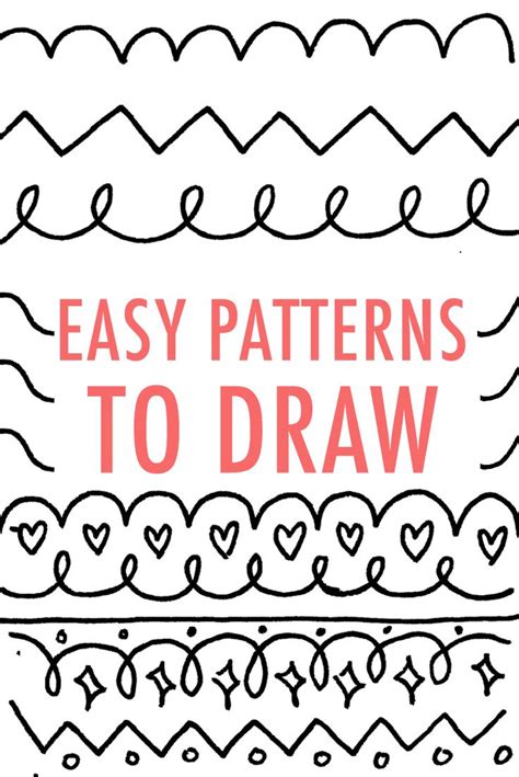 Easy Patterns To Draw Design Your Own Pattern Simple Pattern Designs To Draw - Simple Pattern Designs To Draw