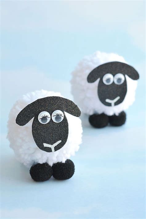 Easy Pom Pom Sheep Craft Free Template Simple Sheep Template For Preschool - Sheep Template For Preschool