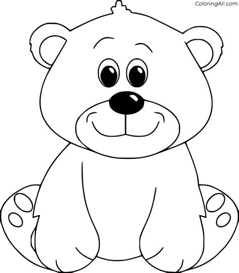 Easy Printable Bear Coloring Pages For Kids Firstcry Bear Pictures To Colour - Bear Pictures To Colour