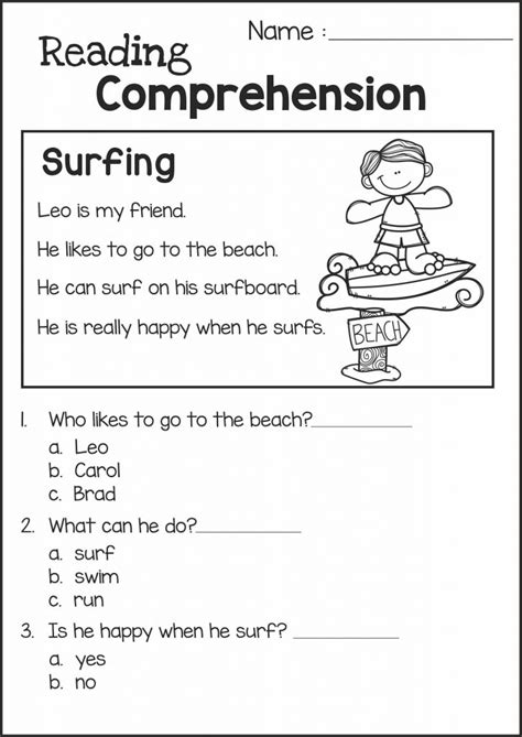 Easy Reading Worksheet 2nd Grade   Second Grade Free Printable 2nd Grade Reading Worksheets - Easy Reading Worksheet 2nd Grade