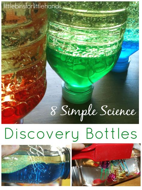 Easy Science Discovery Bottles Little Bins For Little Water Bottle Science - Water Bottle Science