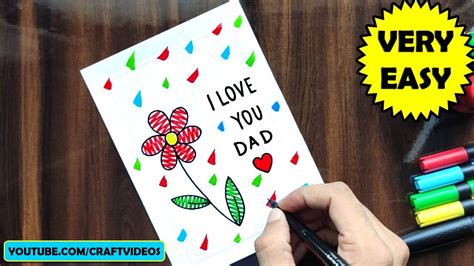 Easy To Learn Fatheru0027s Day Drawing Video Tutorial Fathers Day Drawing Ideas - Fathers Day Drawing Ideas
