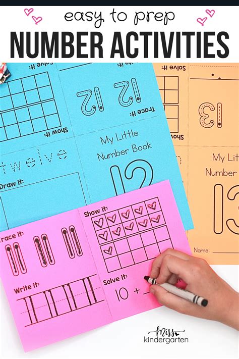 Easy To Prep Number Activities Miss Kindergarten Kindergarten Number - Kindergarten Number