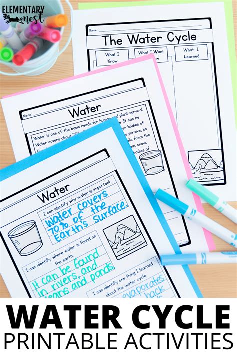 Easy Water Cycle Lesson Plan Ideas And Activities Water Cycle Worksheets For Kindergarten - Water Cycle Worksheets For Kindergarten