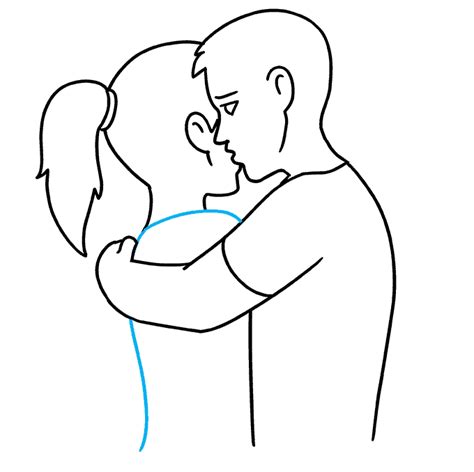 easy way to draw a hug