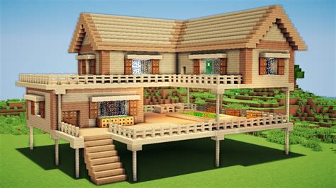 🦊How to make an easy modern house in MINECRAFT 