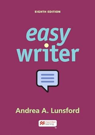 easy writer 8th edition