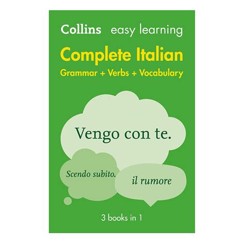 Read Online Easy Learning Italian Complete Grammar Verbs And Vocabulary 3 Books In 1 Collins Easy Learning Italian 