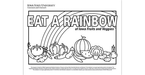 Eat A Rainbow Coloring Page Eat The Rainbow Coloring Page - Eat The Rainbow Coloring Page