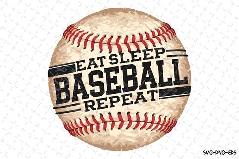 Eat Sleep Baseball Repeat M Baseball Monogram Jou