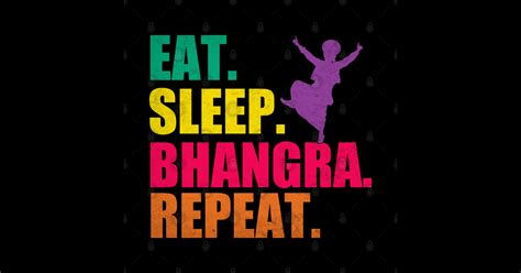 eat sleep bhangra dancing repeat lined paper note