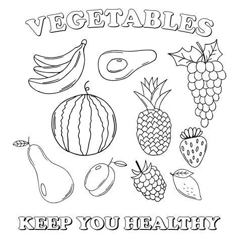 Eating Healthy Coloring Pages Printable Jpg Amp Pdf Healthy Body Coloring Pages - Healthy Body Coloring Pages