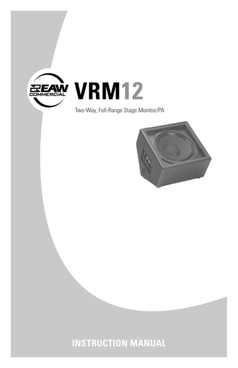Full Download Eaw Vrm12 User Guide 