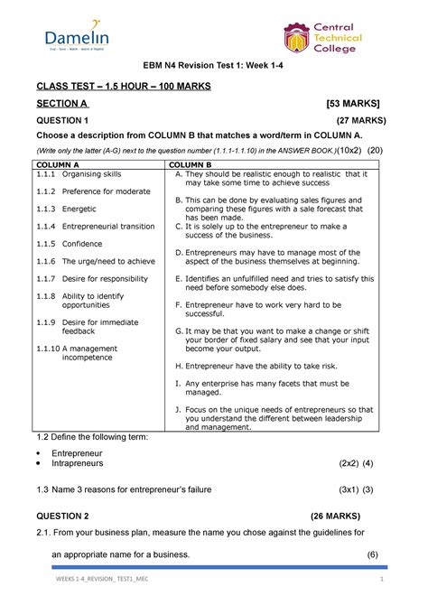 Download Ebm N4 Exam Question Paper 