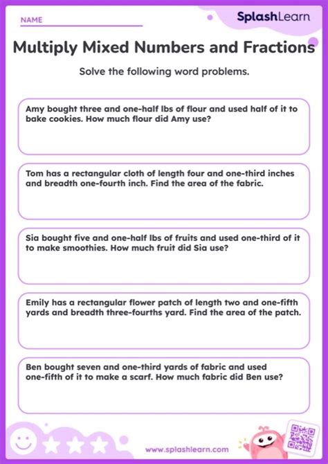 Full Download Ebook Pdf Multiplying Mixed Numbers Word Problems Worksheet 