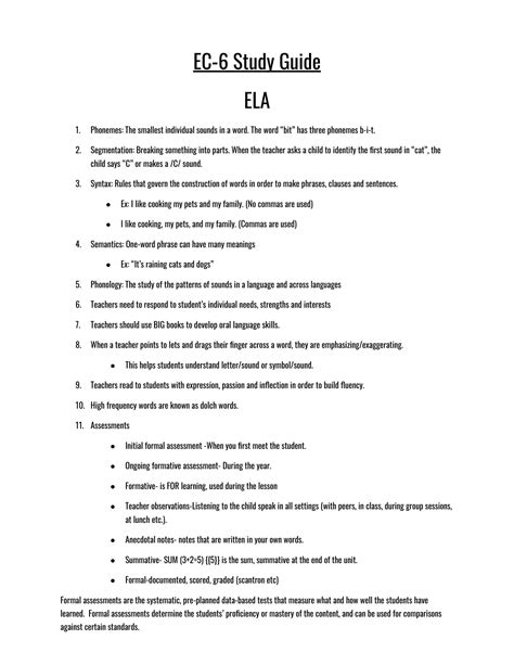 Download Ec 6 Generalist Study Guide 