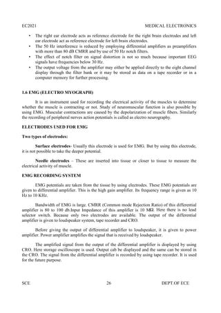 Ec2021 Medical Electronics Lesson Notes